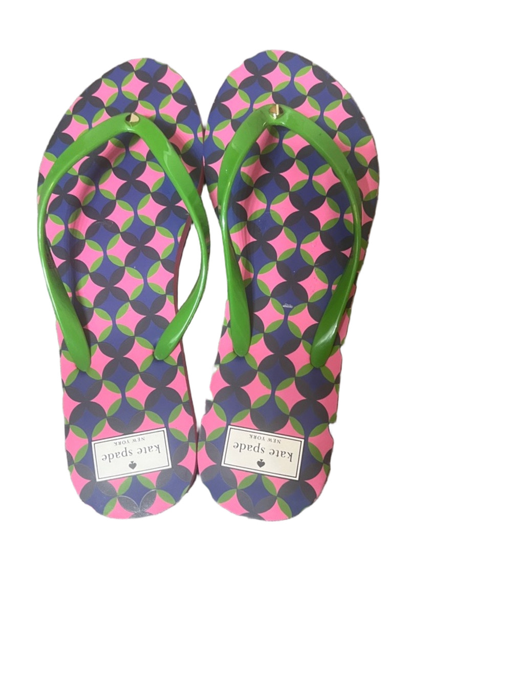 Kate Spade New York women's flip flop sandals size 11 vacation beach costal